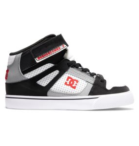 Buty Sznurowane Dziecięce DC Pure High Elastic Koronkowe High Tops Białe Czarne Czerwone | 54971DZJB