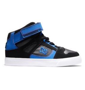 Buty Sznurowane Dziecięce DC Pure High Elastic Koronkowe High Tops Czarne Niebieskie Czerwone | 69453AKUE