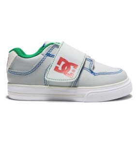 Buty Sznurowane Dziecięce DC Pure Shoes Szare Szare Czerwone | 71592HGRS