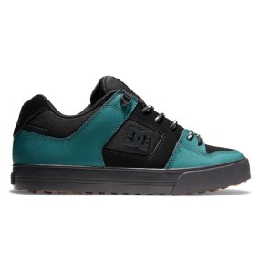 Buty Zimowe Męskie DC Pureized Skate Czarne Zielone Czarne | 74630MGQV
