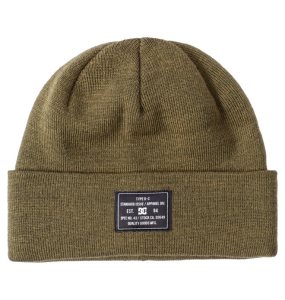 Czapki Beanie Męskie DC Frontline Cuffed Ciemny Zielone | 85461UMXQ
