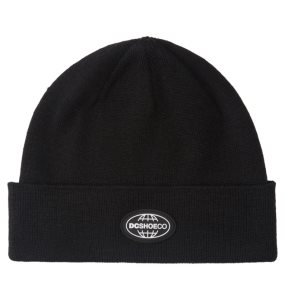 Czapki Beanie Męskie DC Trotter Czarne | 90378PMCZ