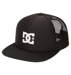 Czapki Męskie DC Gas Station Trucker Czarne | 81674VTNY