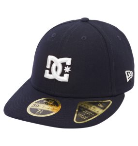 Czapki Męskie DC Lo Pro New Era Fitted Granatowe Białe | 61873WKCN