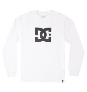 Koszulki Męskie DC Star Long Sleeve Białe | 64738AXNS