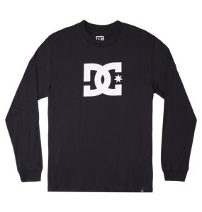 Koszulki Męskie DC Star Long Sleeve Czarne | 60891QTAN