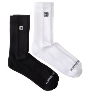 Skarpety Męskie DC 2-Pack Crew Białe | 29340BHZU