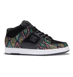 Trampki Damskie DC Manteca 4 Mid LE Płócienne Czarne Kolorowe | 42791SCIV