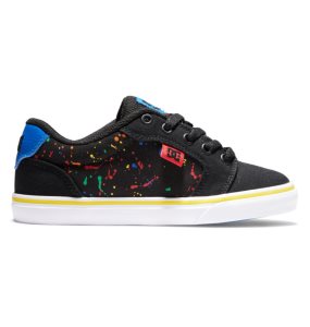 Trampki Dziecięce DC Anvil Czarne | 70146LPVR