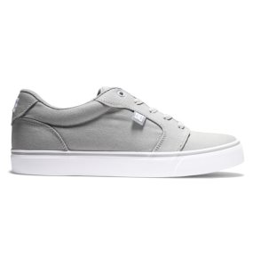 Trampki Męskie DC Anvil Płócienne Szare Khaki | 35927JGLC
