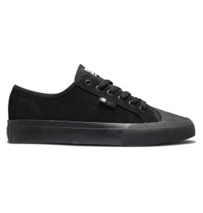 Trampki Męskie DC Manual RT S Zamszowe Skate Czarne | 93426MKGH