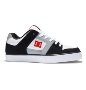 Trampki Męskie DC Pure Czarne Białe Szare | 08521UVXT
