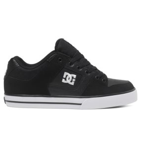Trampki Męskie DC Pure Czarne Czarne Białe | 97362ZRTG