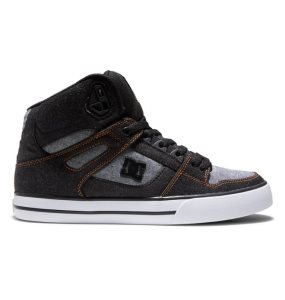Trampki Męskie DC Pure High Tops Czarne Czarne | 03746NJVQ