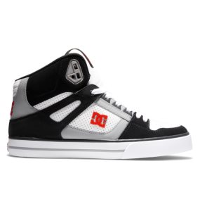 Trampki Męskie DC Pure High Tops Czarne Białe Czerwone | 56301QHJU