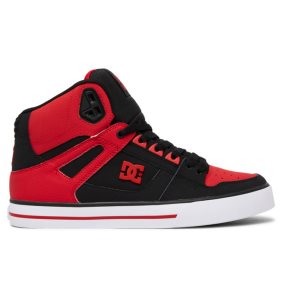 Trampki Męskie DC Pure High Tops Czerwone Białe Czarne | 64708ULVI
